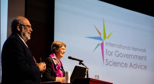 Peter Gluckman and Helen Clark at INGSA2018.