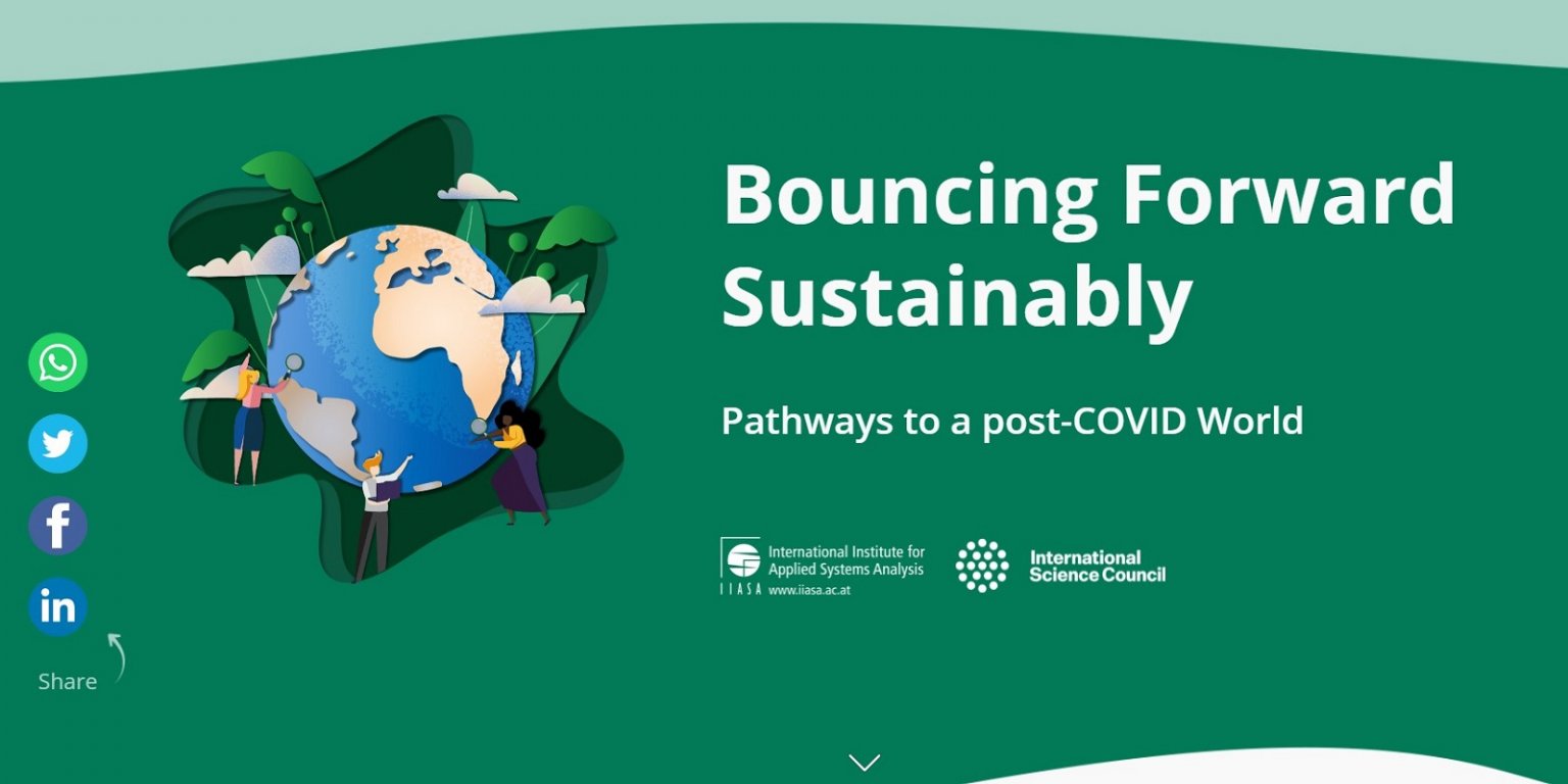 “Saltando para a frente de forma sustentável: caminhos para um mundo pós-COVID”