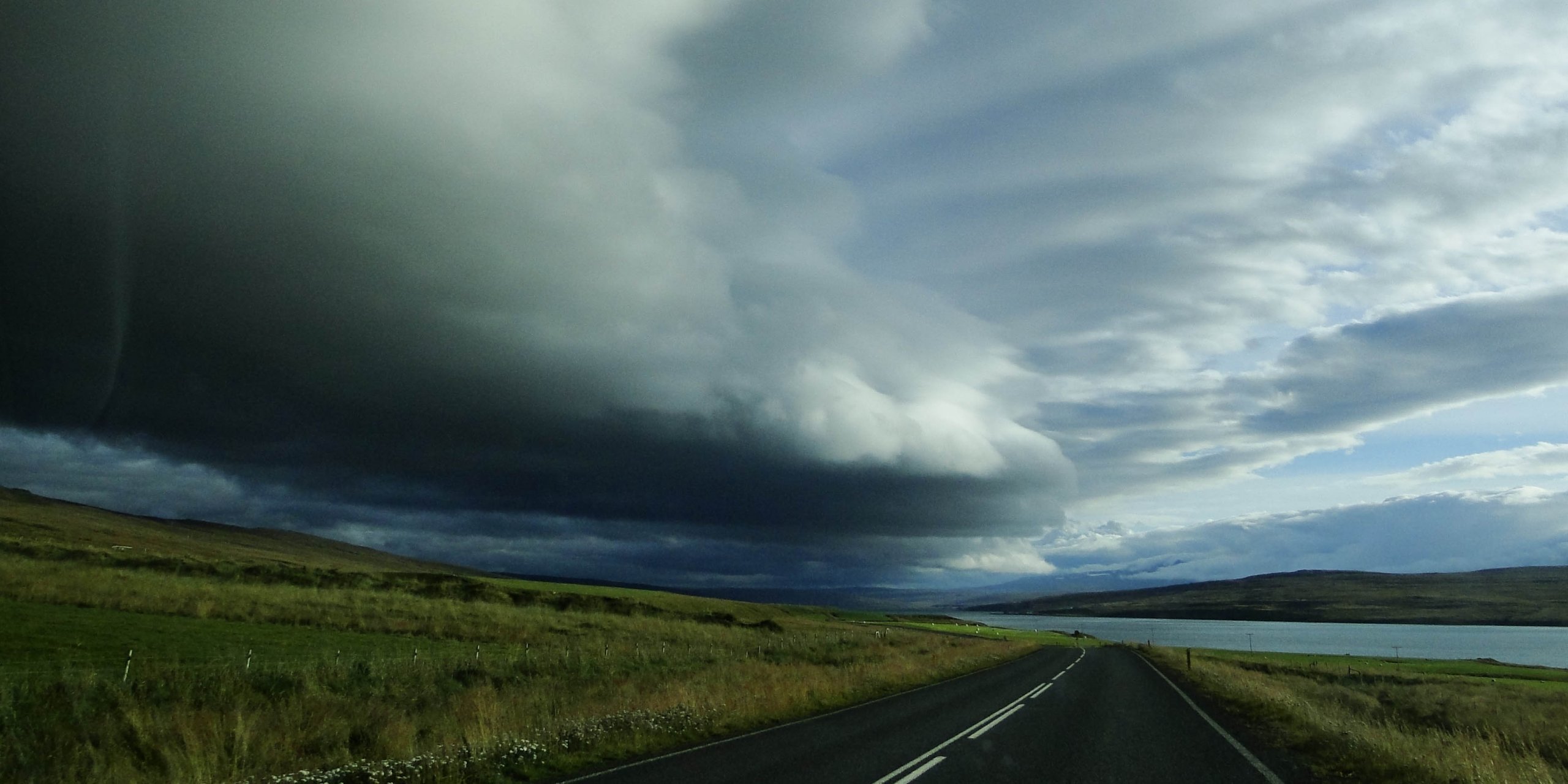 Cumulus cloud in north-western Iceland