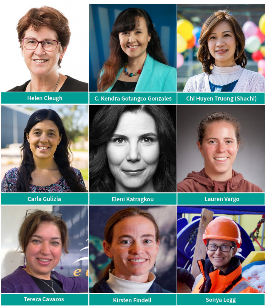 fotos de mulheres pesquisadoras do WCRP