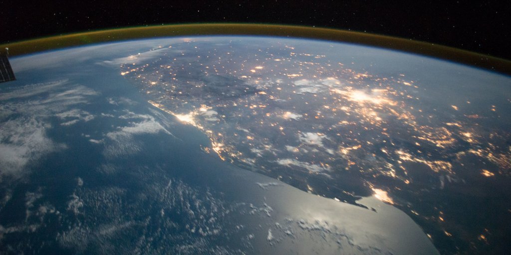 África austral desde la Estación Espacial Internacional