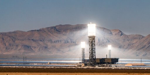 Ivanpah Solar Power Facility, Mojave Desert, October 2020