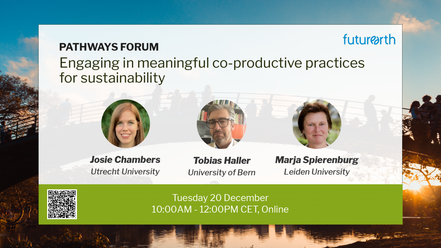 Pathways Forum: Engaging in meaningful co-productive practices for sustainability