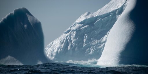 Ocean and giant iceberg