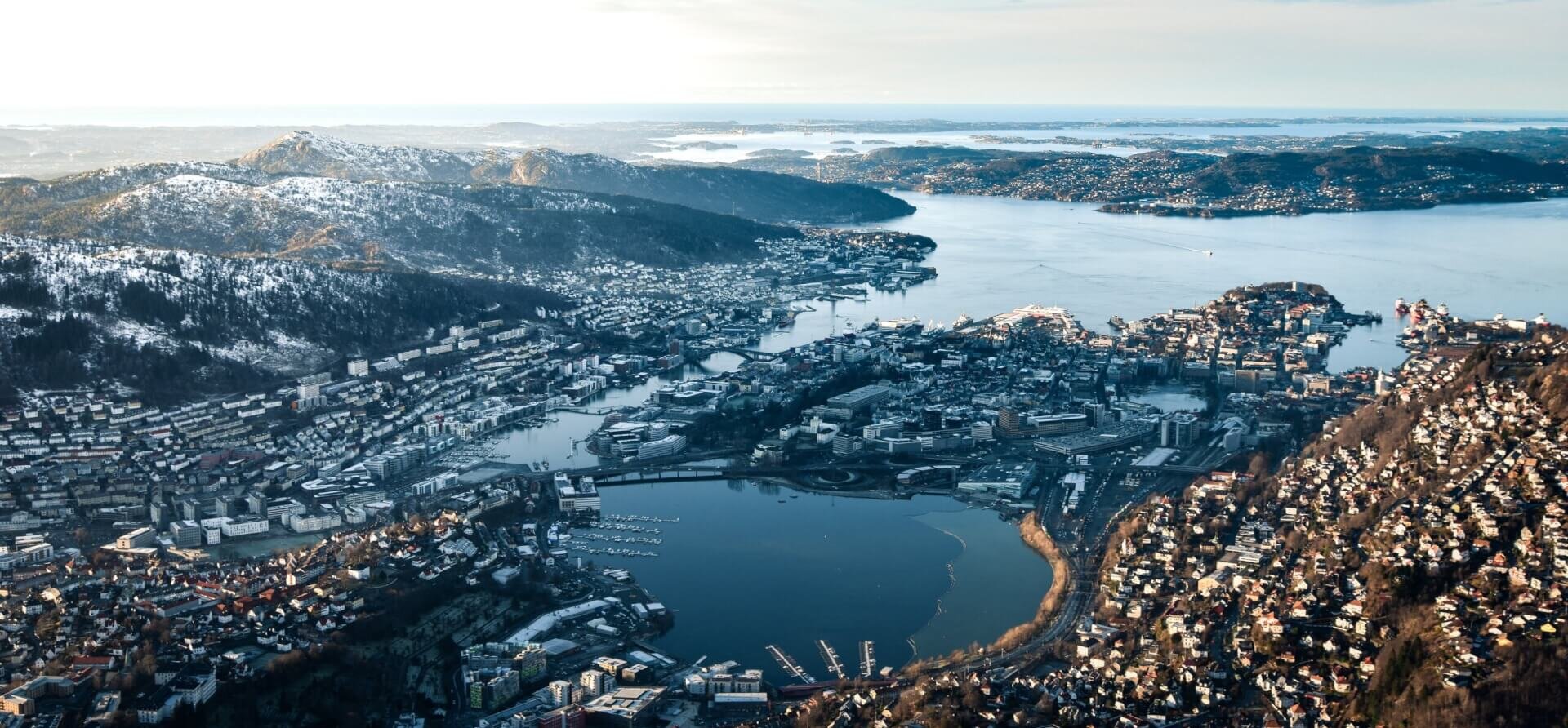 A view of Bergen city, Norway