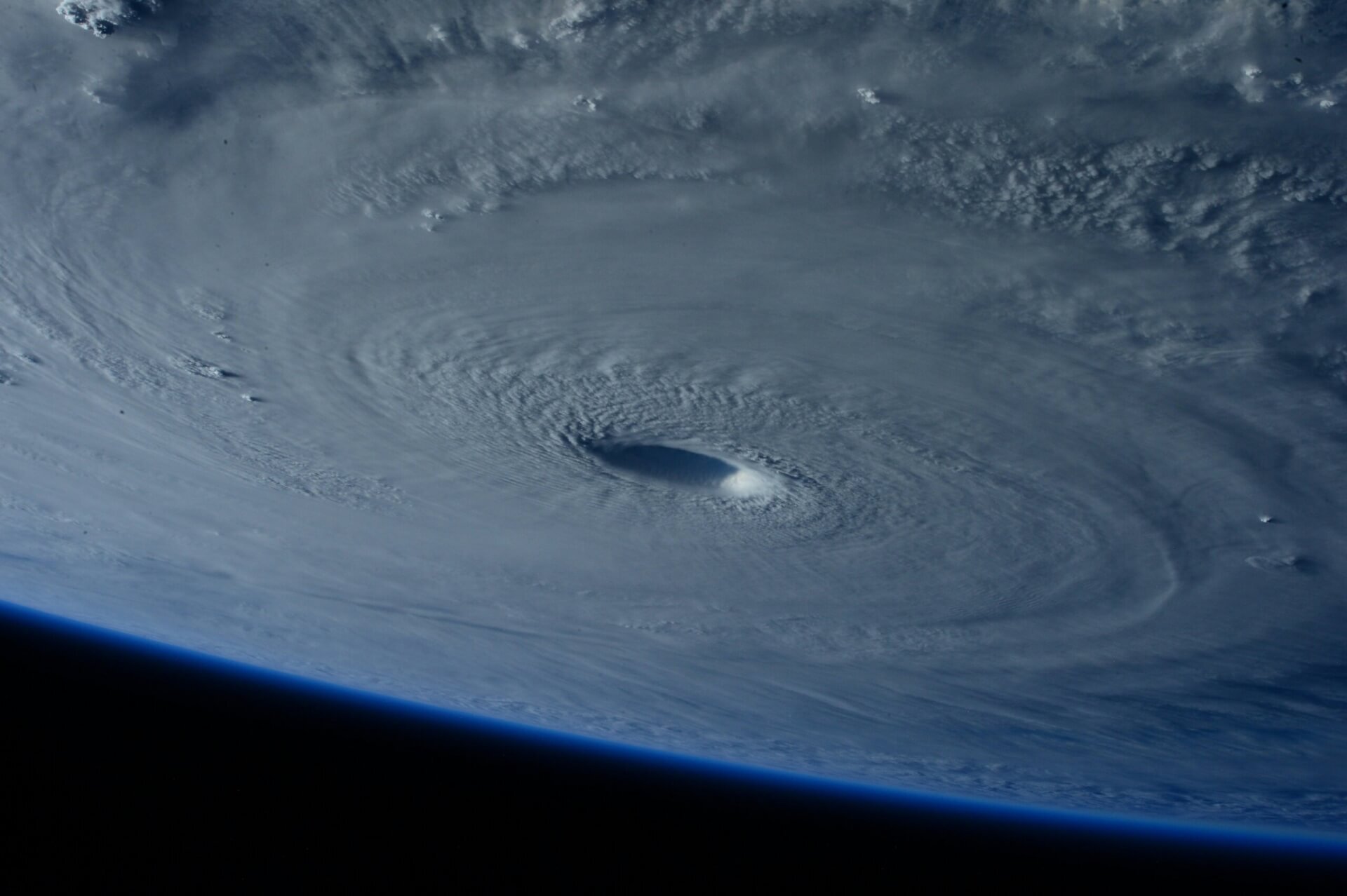 Giant hurricane seen from space