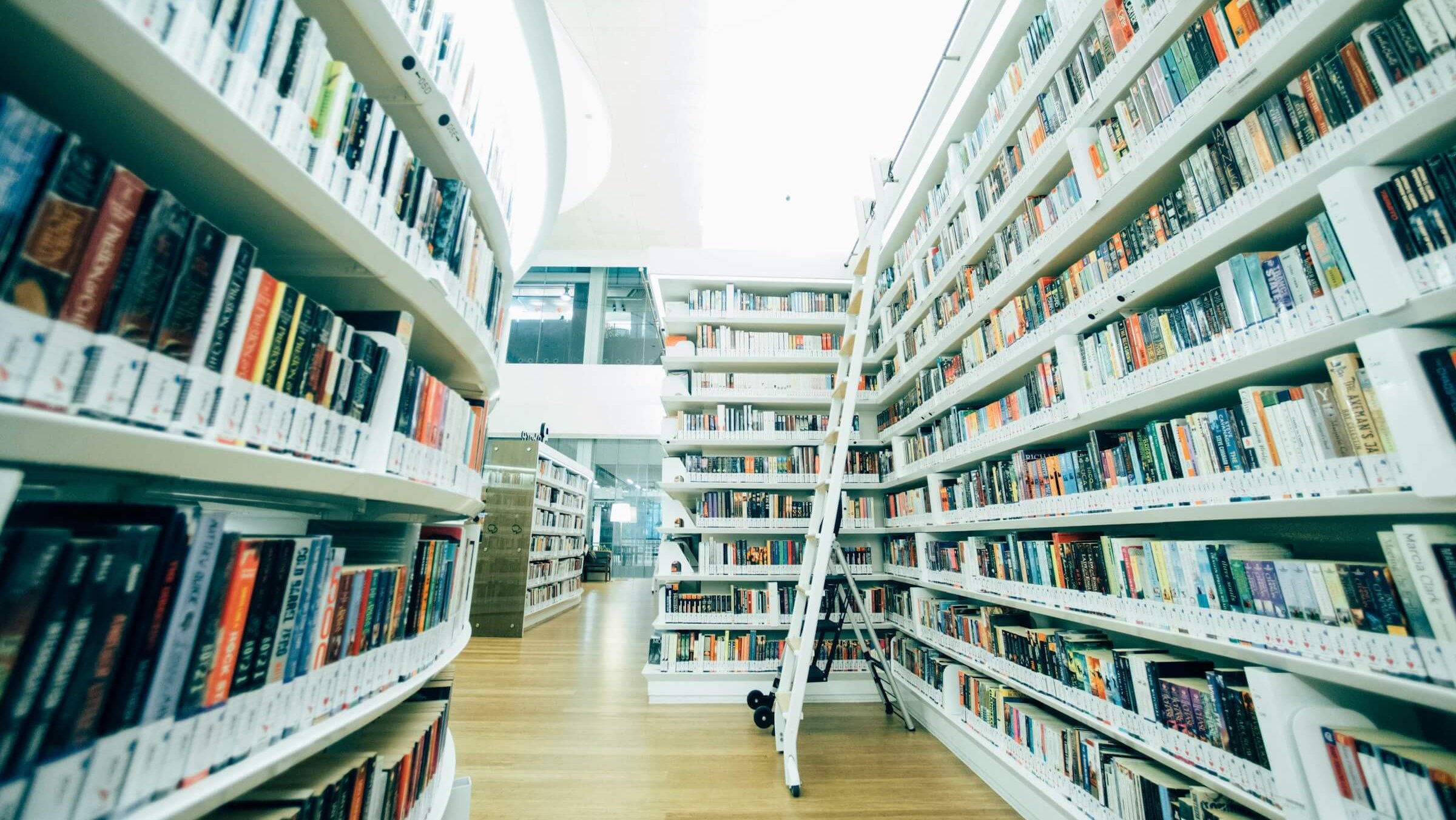 books in a library