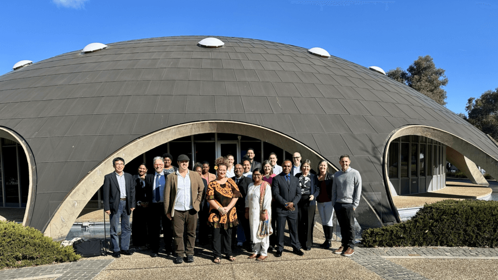 ISC RFP-AP Asia-Pacific Academic Mentoring Programme Mentors and mentees at the Shine Dome Australian Academy of Science