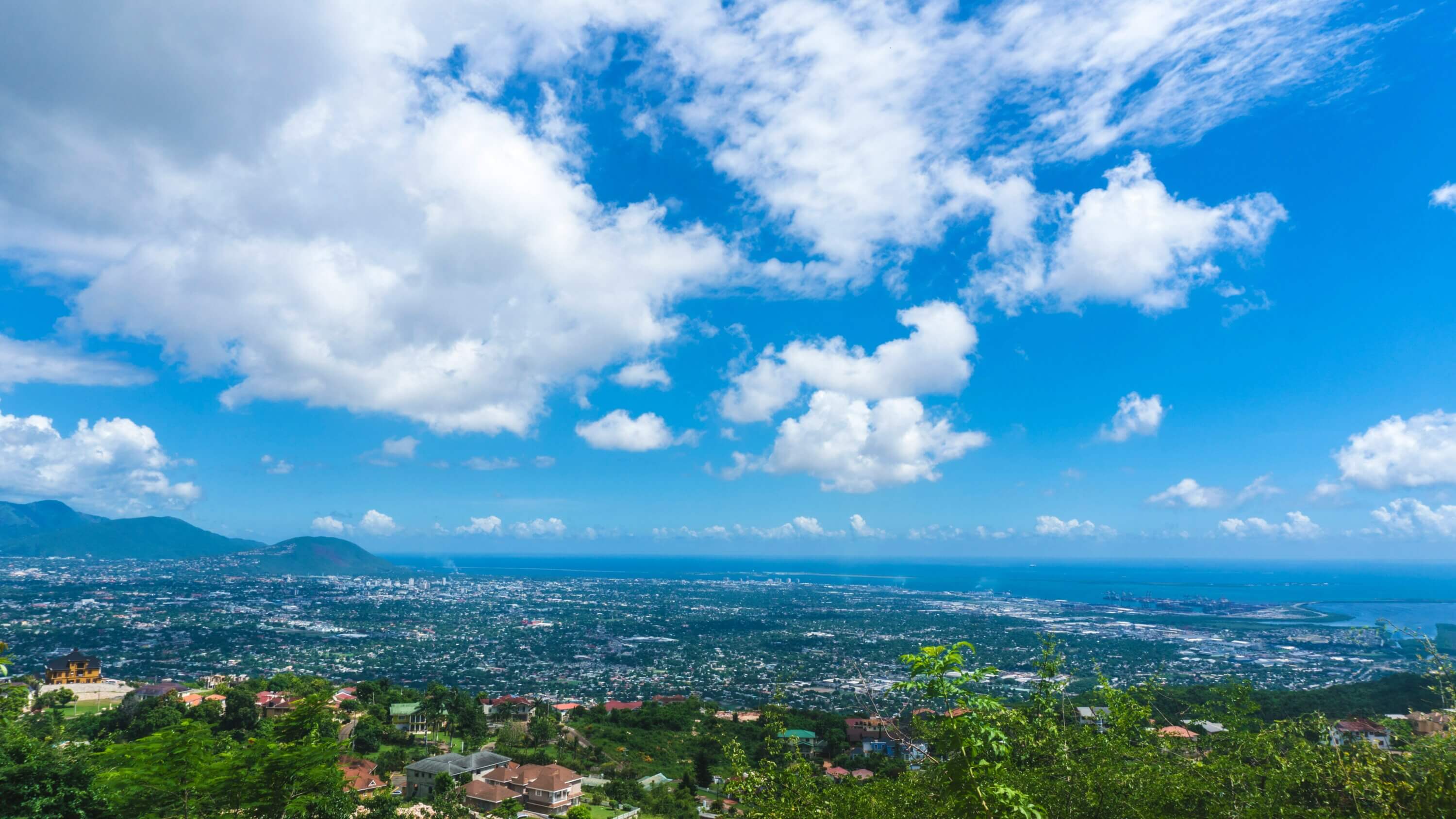 A view of Kingston city, the capital of Jamaica