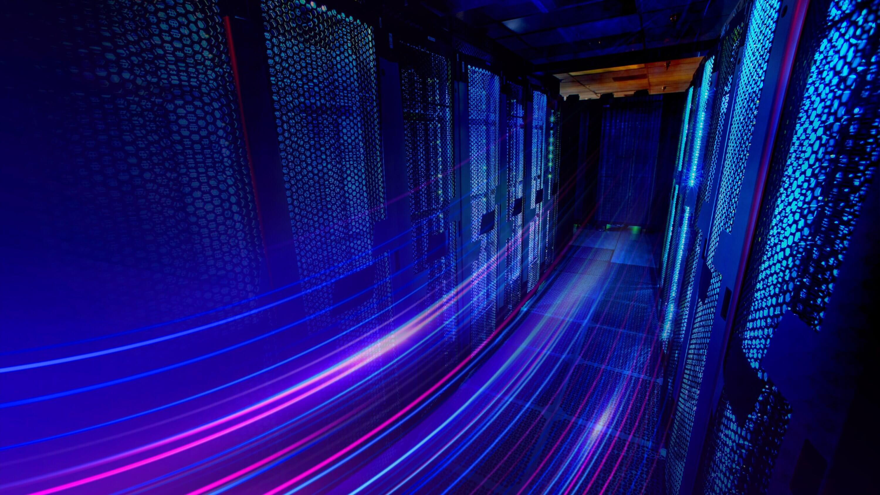 Servers inside of a cloud storage centre