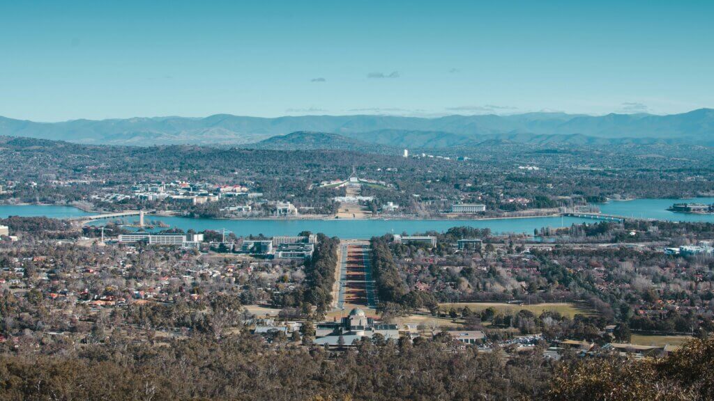 A view of Canberra city, Australia