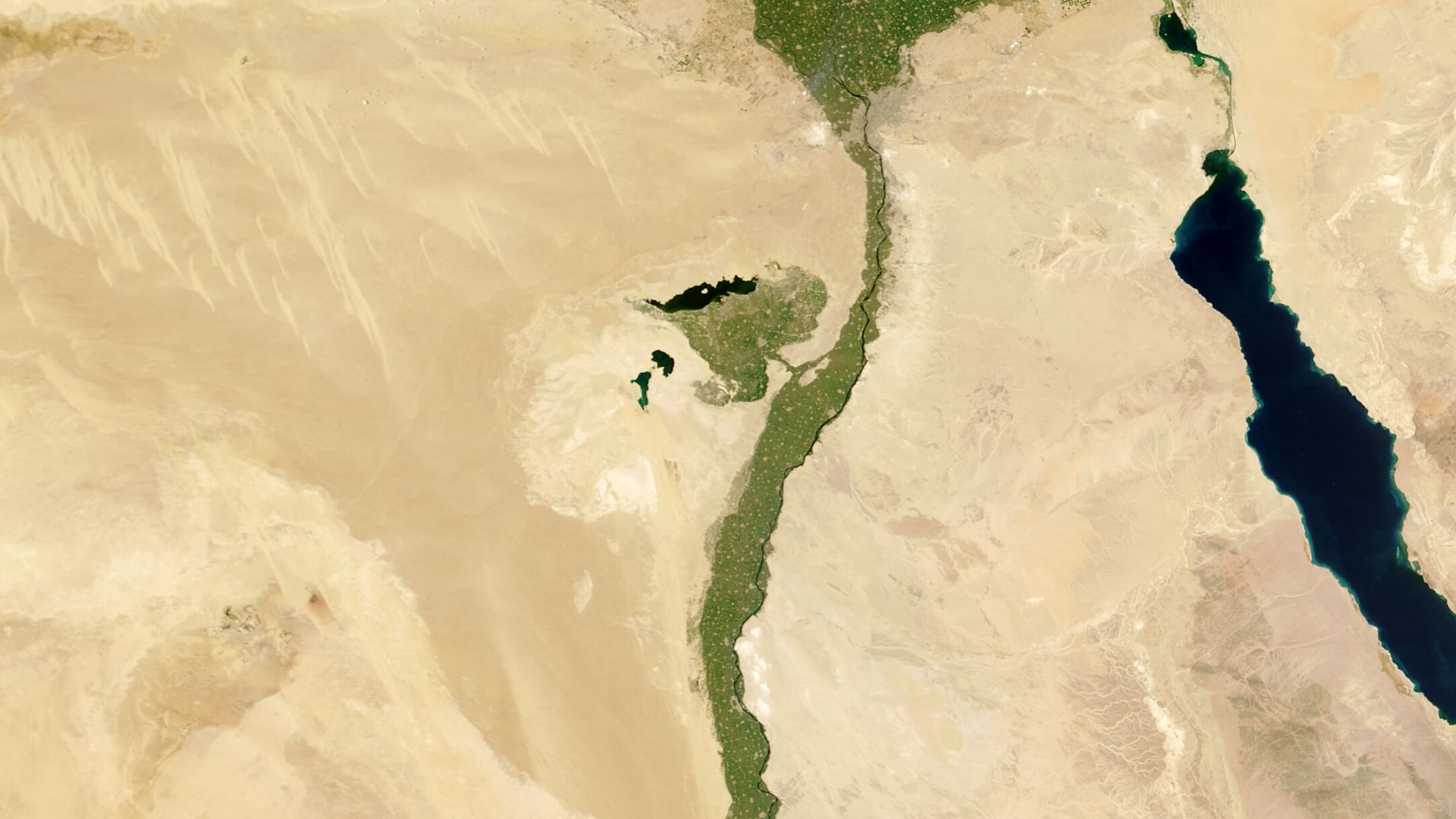 The Nile river seen from space