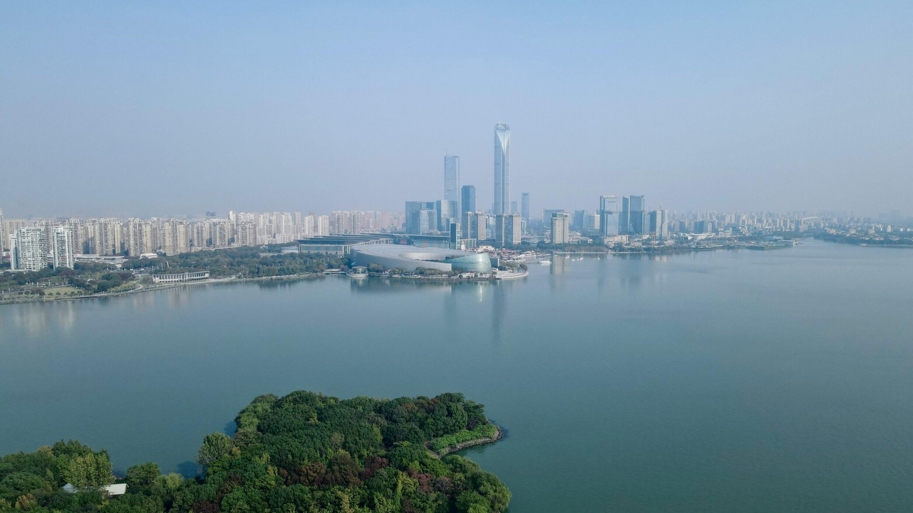 Una vista de Suzhou, China