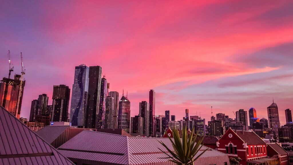 Melbourne, Australia, în timpul orei de aur