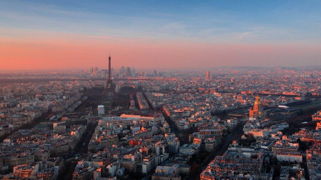 Paris bei Sonnenuntergang